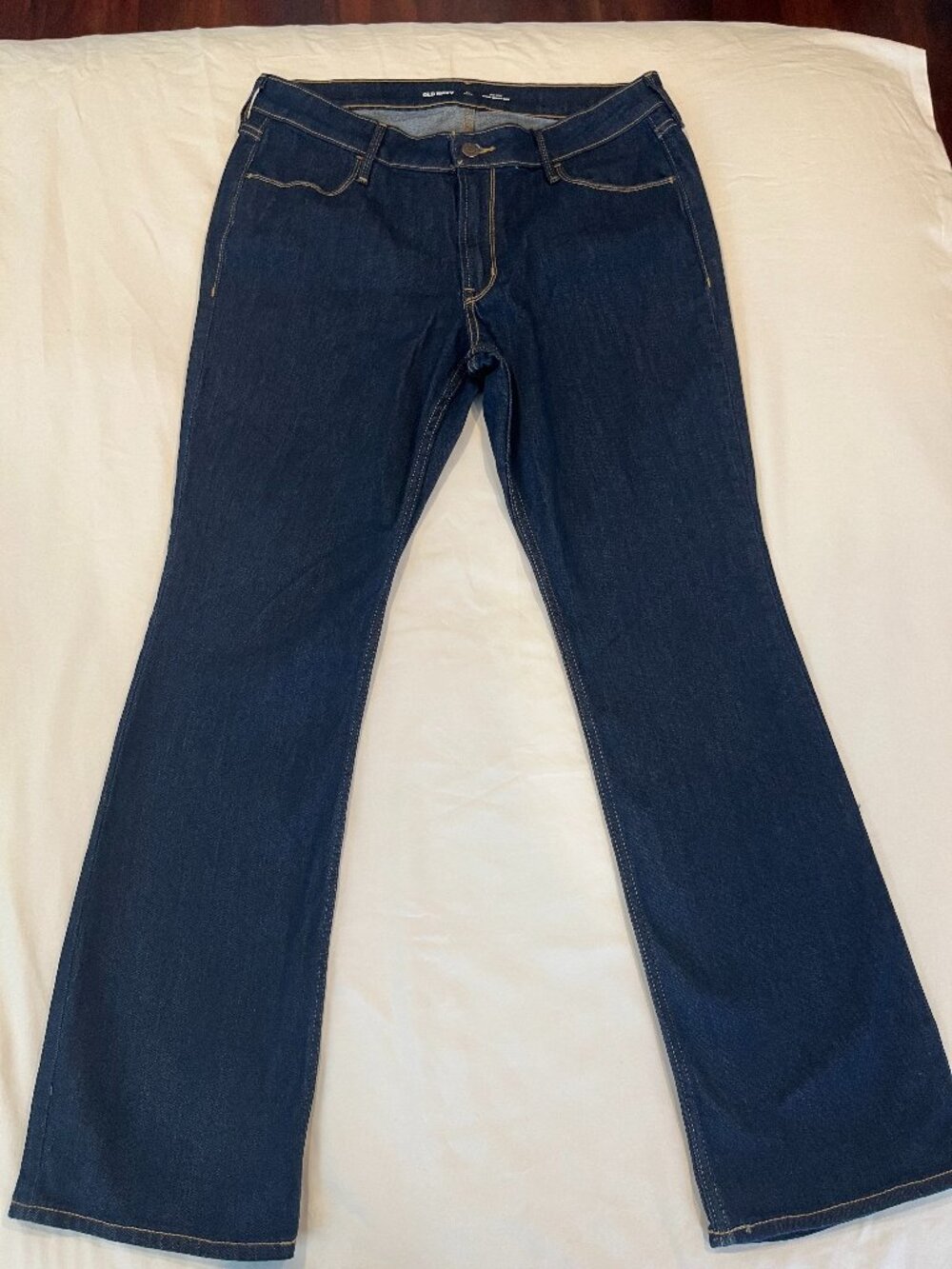 Old Navy WOW Bootcut Jeans Women's Mid Rise 12 Petite Dark Wash NWOT 12P